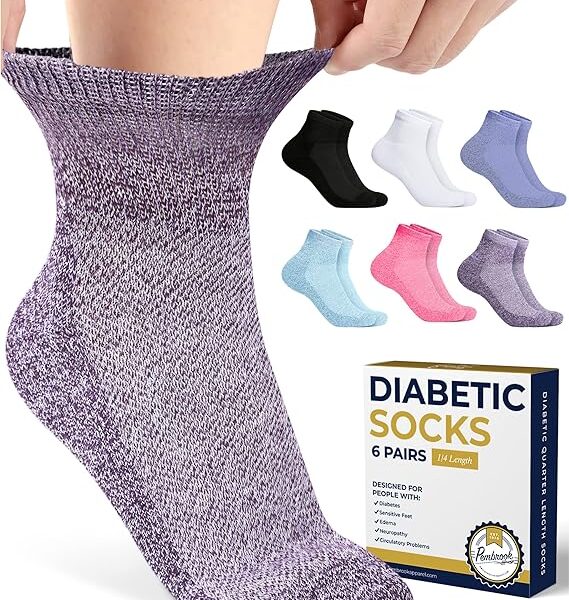 Pembrook Ankle Diabetic Socks for Women & Men