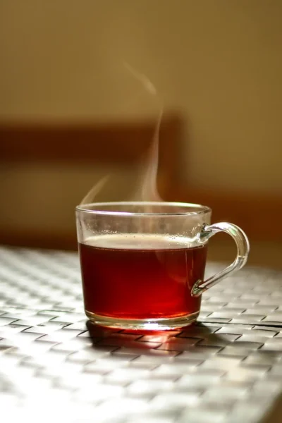 hot tea in the morning - small habits to support your health