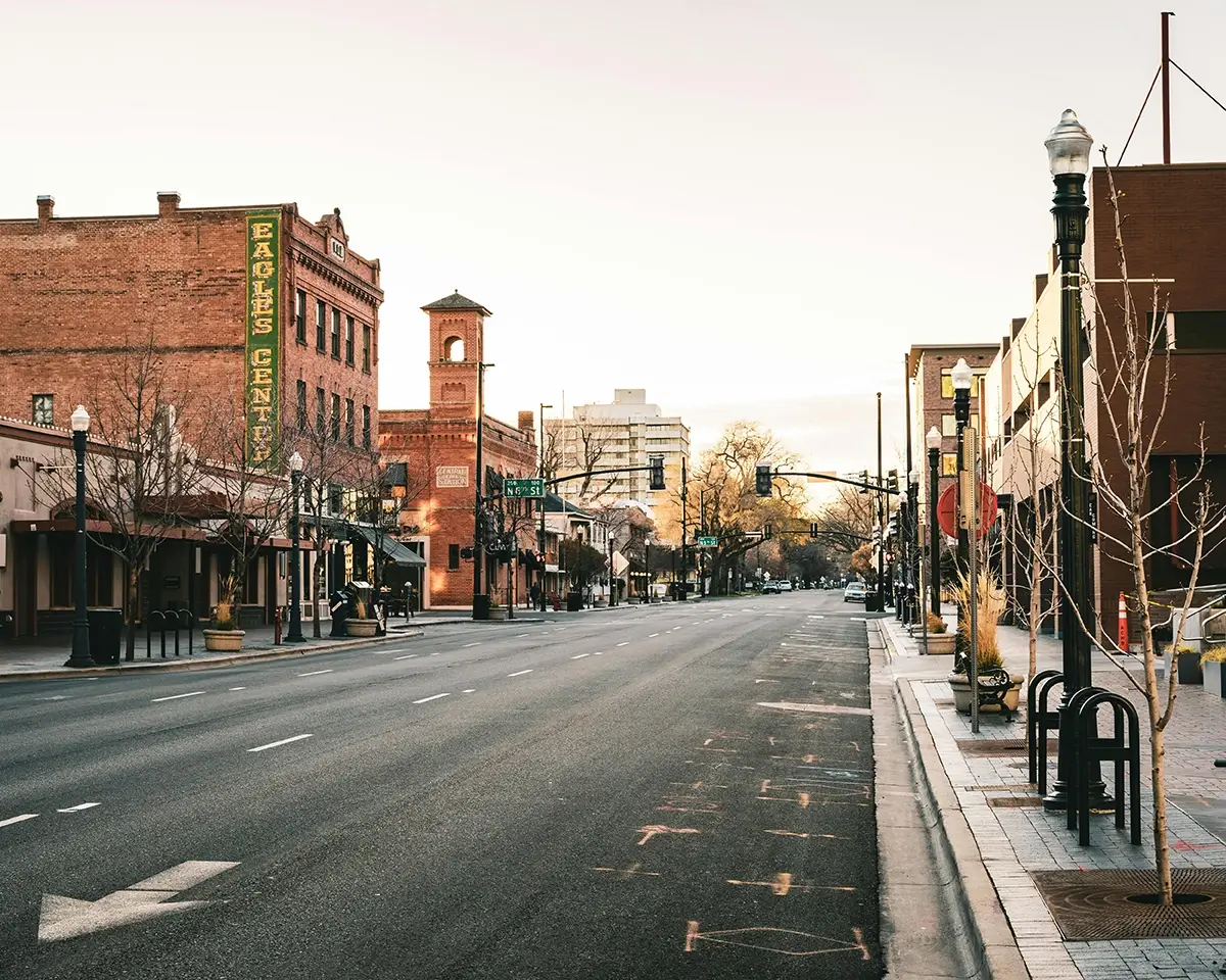 photo of historic buildings in boise, id for page on registered diabetes dietitians in idaho